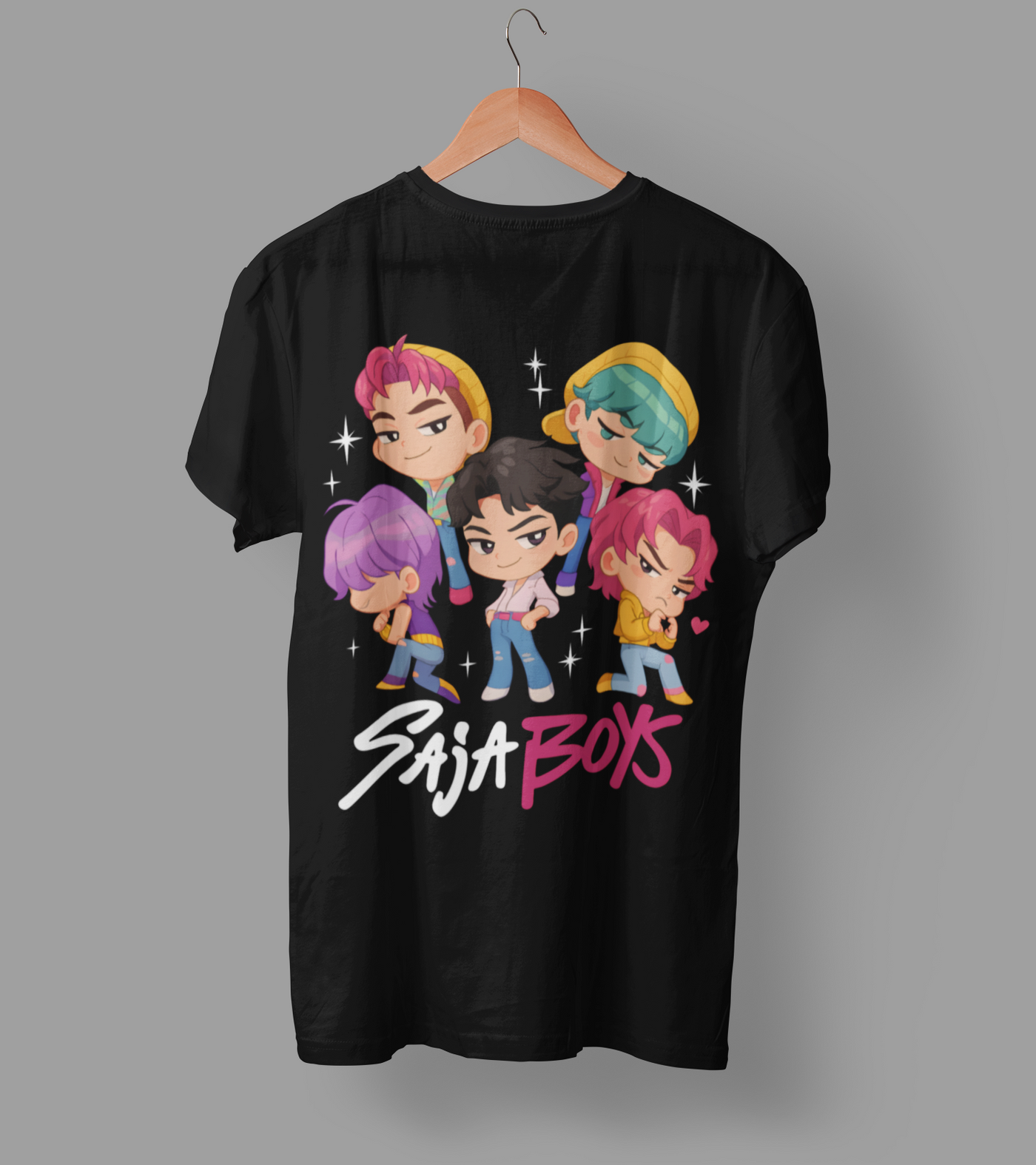 K-Pop Demon Hunter DTF Transfer | Ready-to-Press Anime-Inspired Design