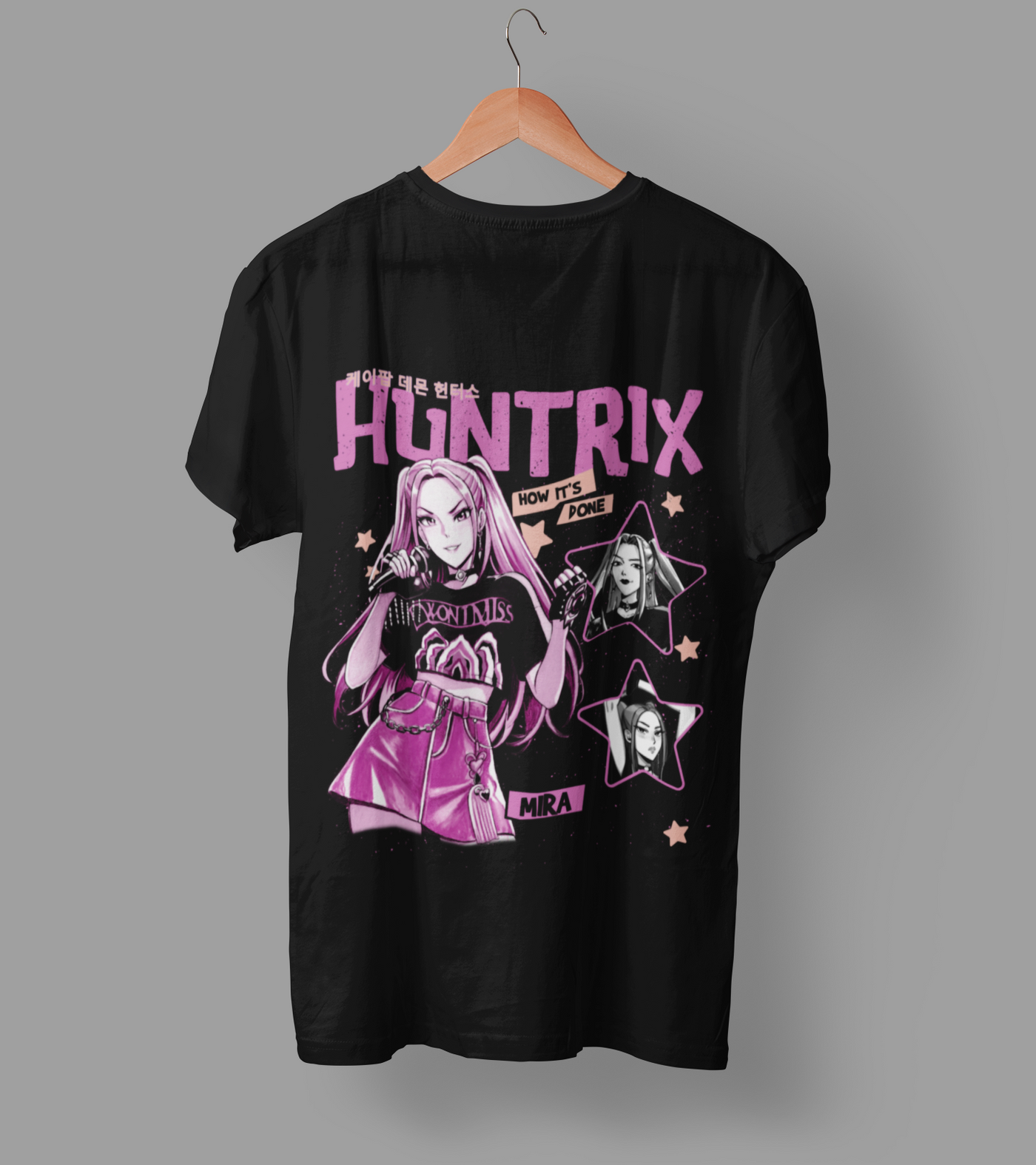K-Pop Demon Hunter DTF Transfer | Ready-to-Press Anime-Inspired Design