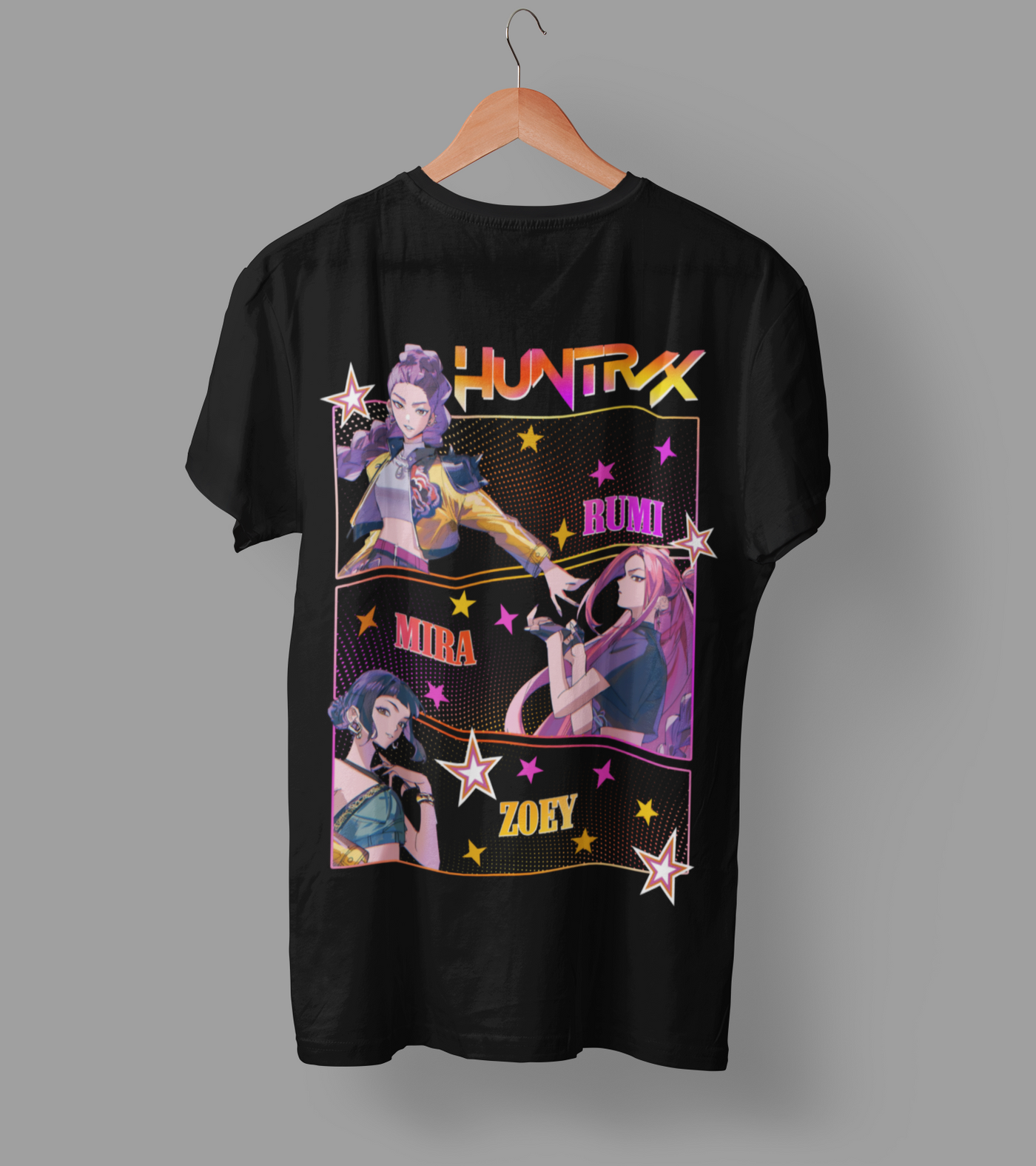 K-Pop Demon Hunter DTF Transfer | Ready-to-Press Anime-Inspired Design