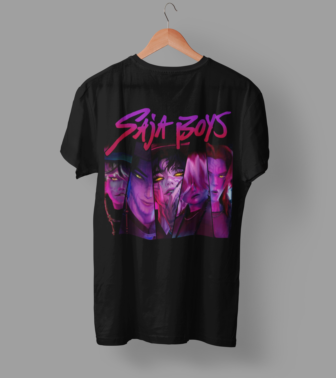 K-Pop Demon Hunter DTF Transfer | Ready-to-Press Anime-Inspired Design