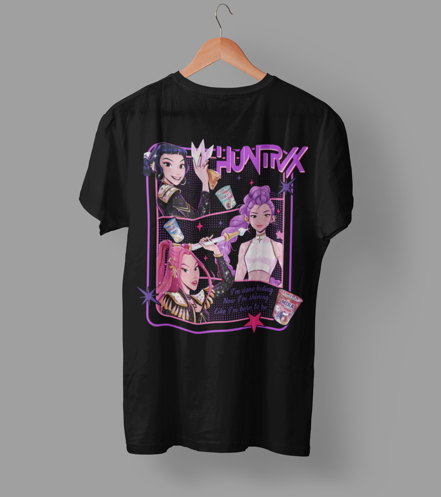 K-Pop Demon Hunter DTF Transfer | Ready-to-Press Anime-Inspired Design