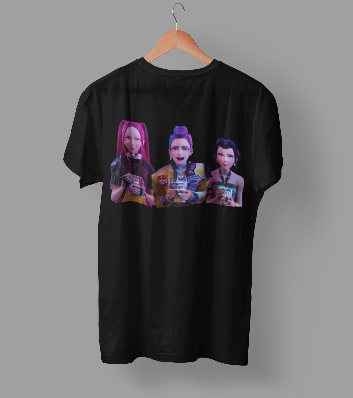 K-Pop Demon Hunter DTF Transfer | Ready-to-Press Anime-Inspired Design