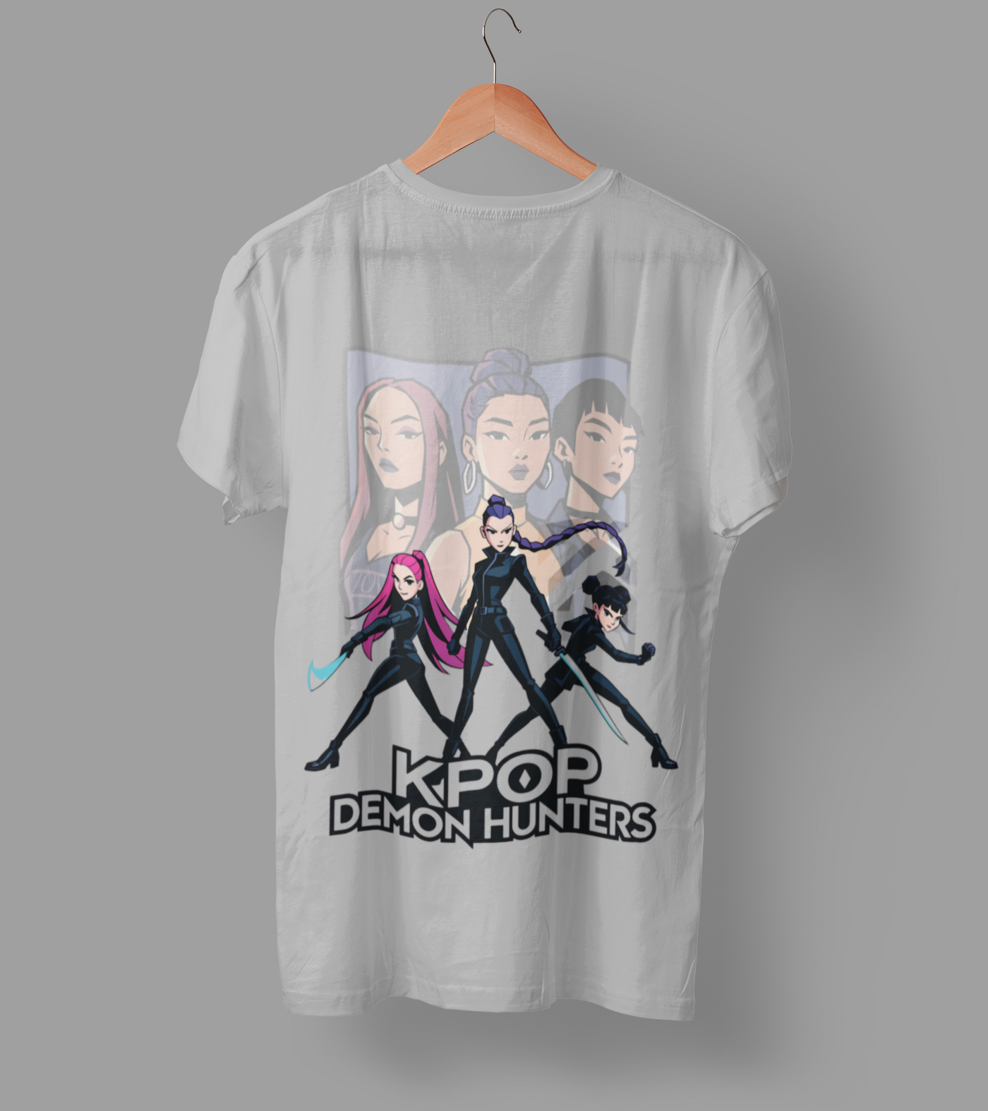 K-Pop Demon Hunter DTF Transfer | Ready-to-Press Anime-Inspired Design