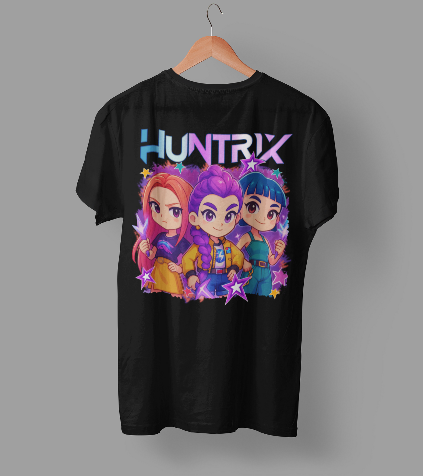 K-Pop Demon Hunter DTF Transfer | Ready-to-Press Anime-Inspired Design