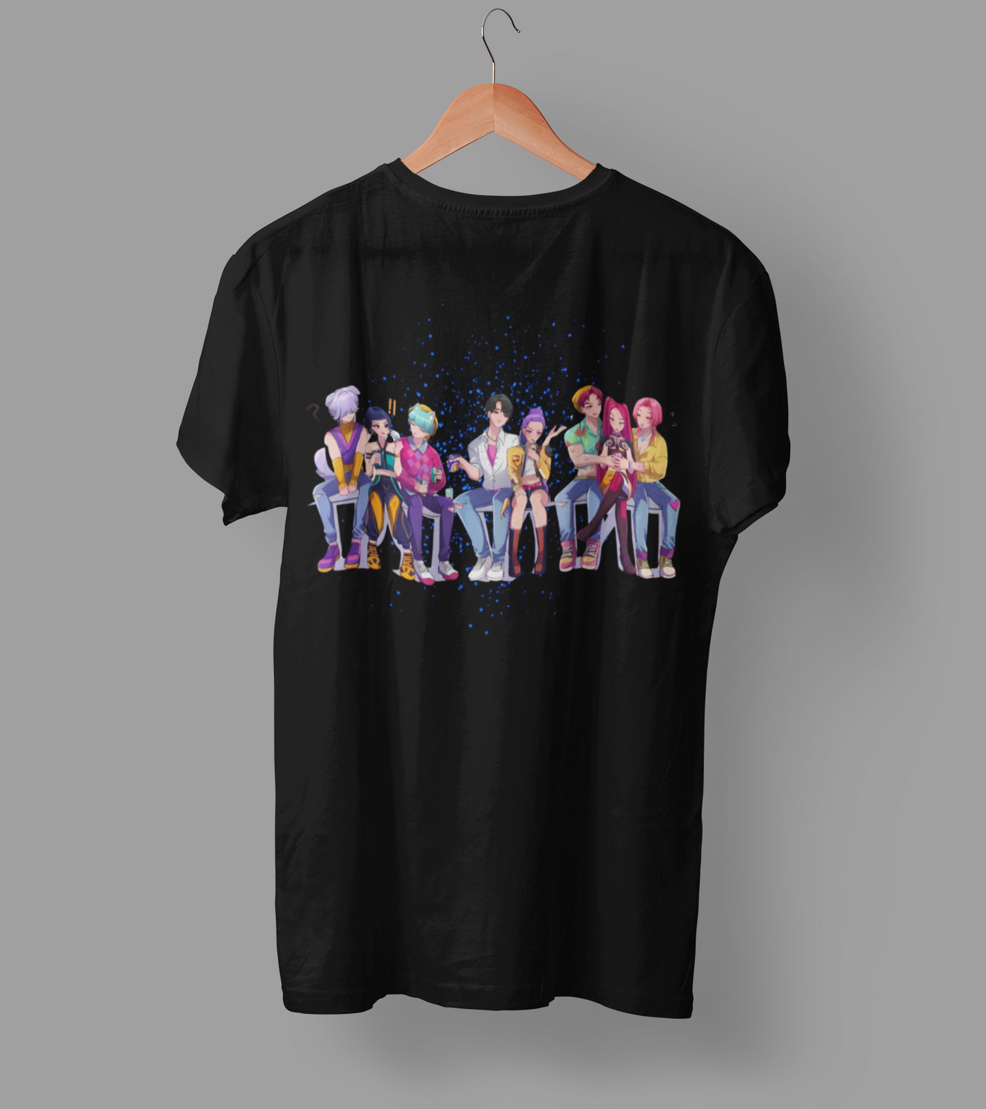 K-Pop Demon Hunter DTF Transfer | Ready-to-Press Anime-Inspired Design