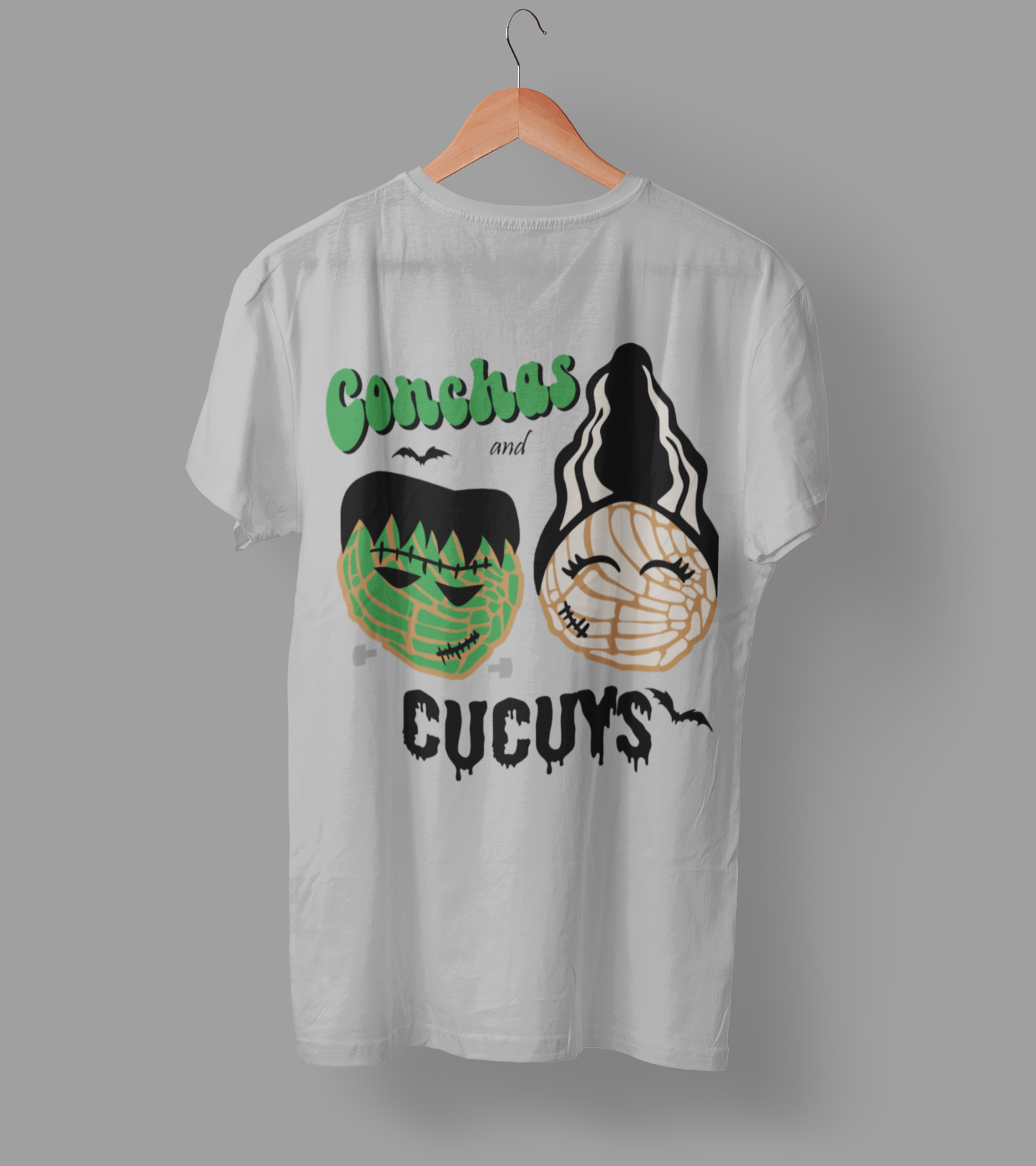 Conchas Halloween DTF Transfer – Spooky Vintage Cartoon Ready-to-Press Design