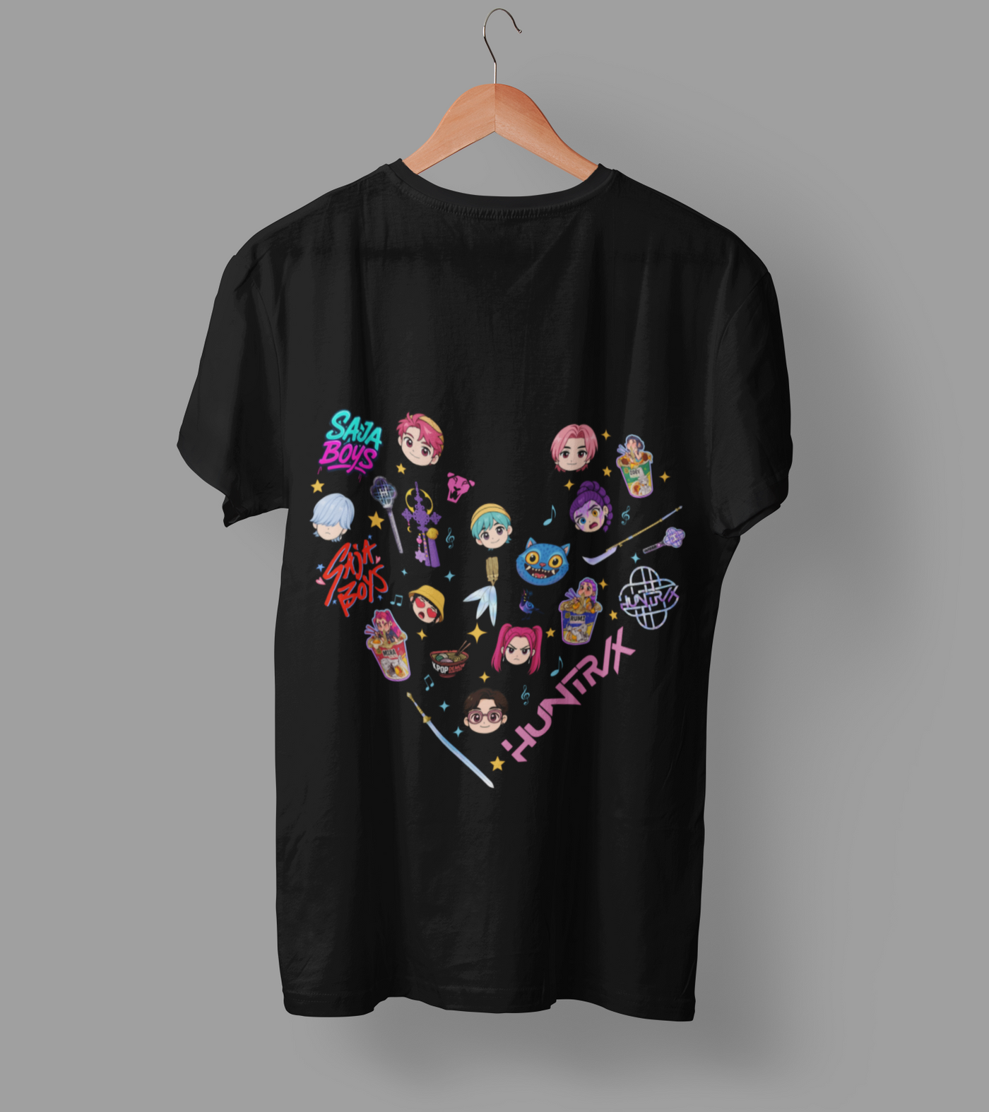 K-Pop Demon Hunter DTF Transfer | Ready-to-Press Anime-Inspired Design