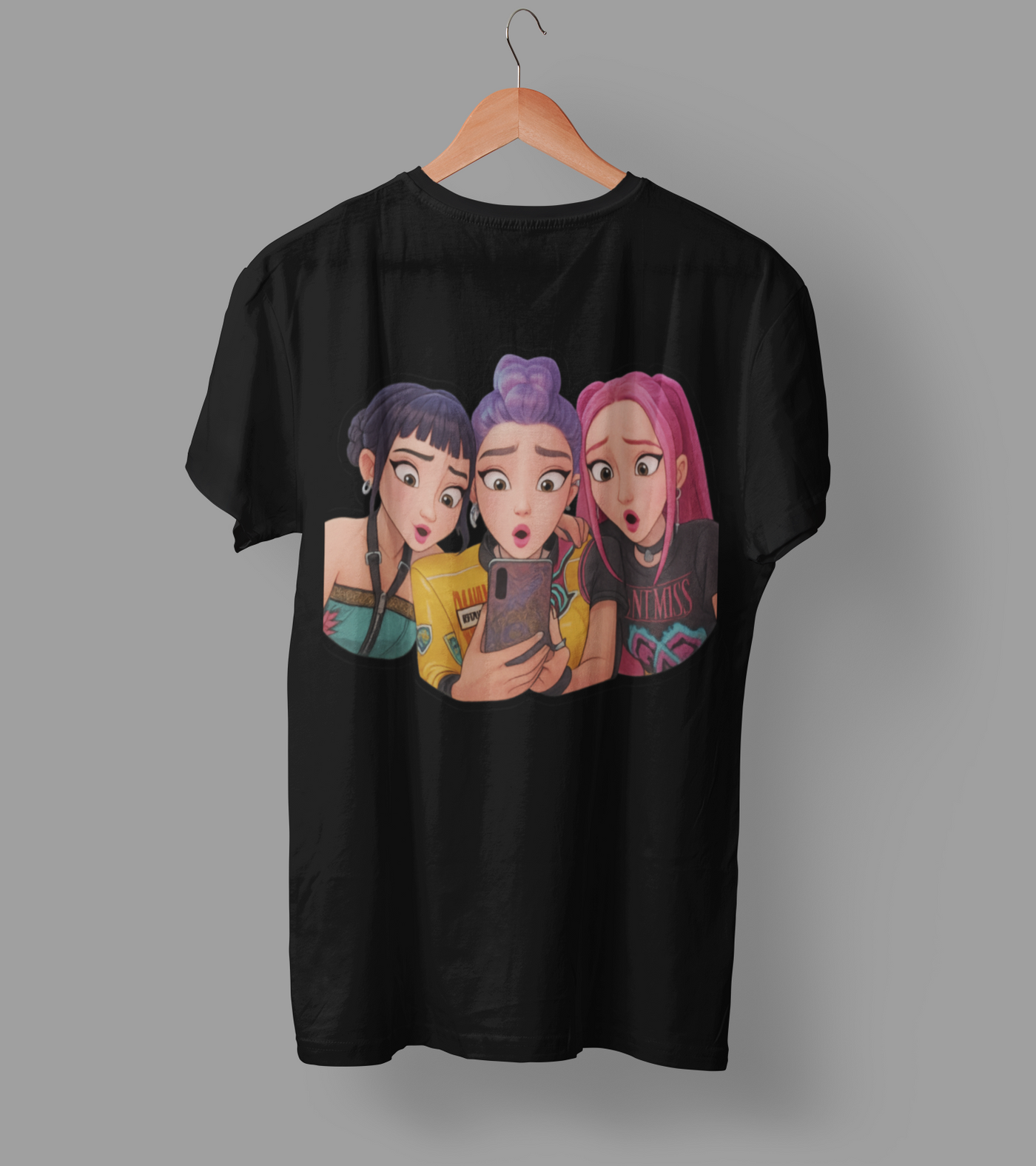 K-Pop Demon Hunter DTF Transfer | Ready-to-Press Anime-Inspired Design