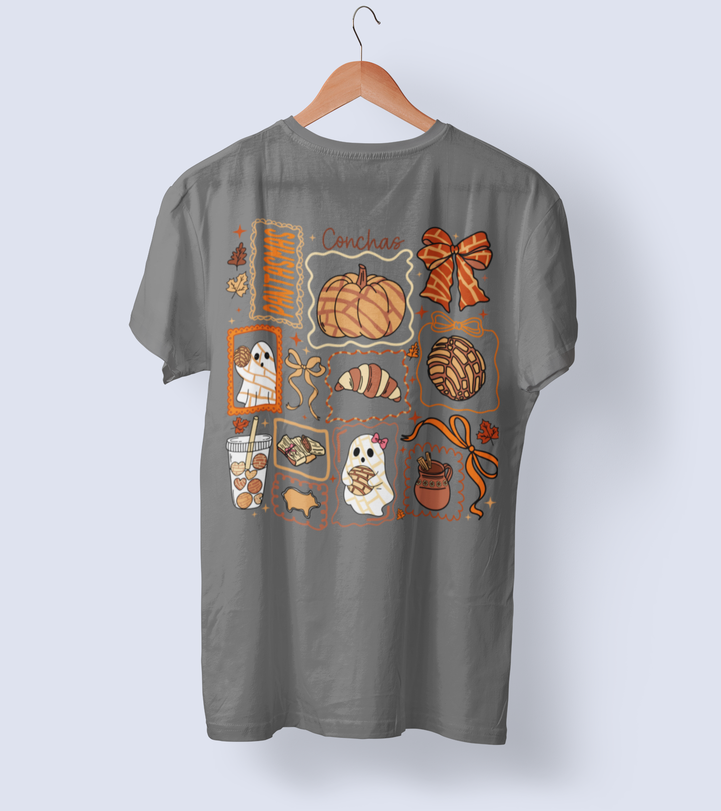 Conchas Fall DTF Transfer – Spooky Vintage Cartoon Ready-to-Press Design