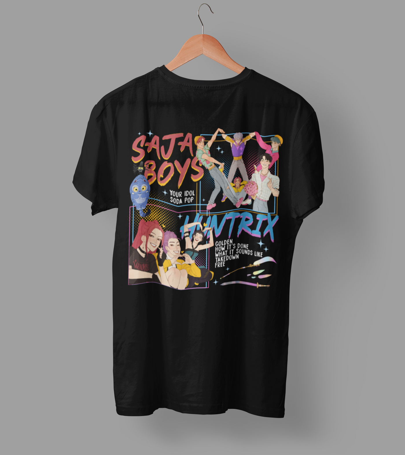 K-Pop Demon Hunter DTF Transfer | Ready-to-Press Anime-Inspired Design