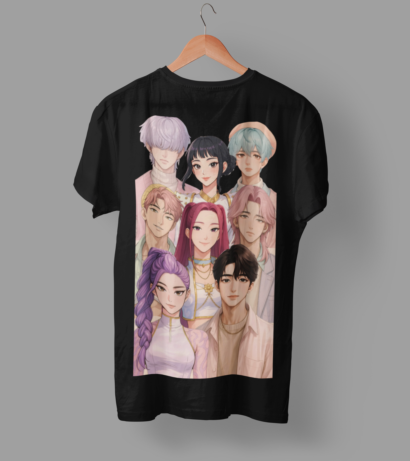 K-Pop Demon Hunter DTF Transfer | Ready-to-Press Anime-Inspired Design