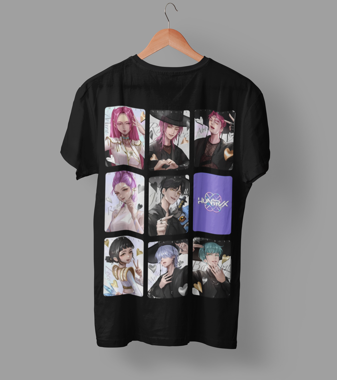 K-Pop Demon Hunter DTF Transfer | Ready-to-Press Anime-Inspired Design
