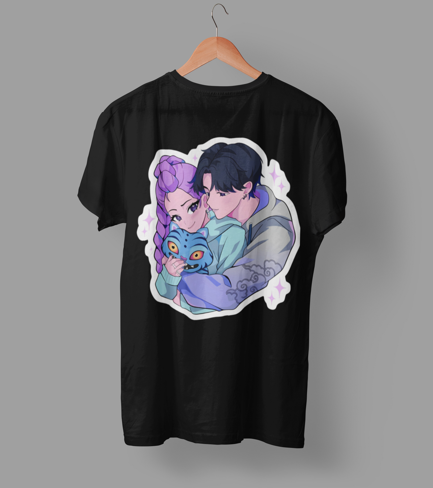 K-Pop Demon Hunter DTF Transfer | Ready-to-Press Anime-Inspired Design