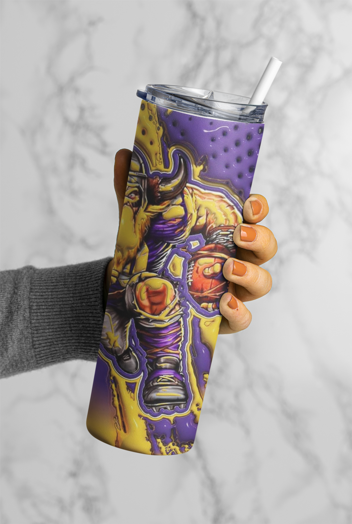 Football Game Day 20oz Sublimation Tumbler Wrap – Ready to Print for Sports Fans