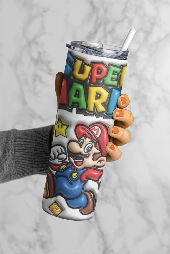 Super mario 20oz sublimation print