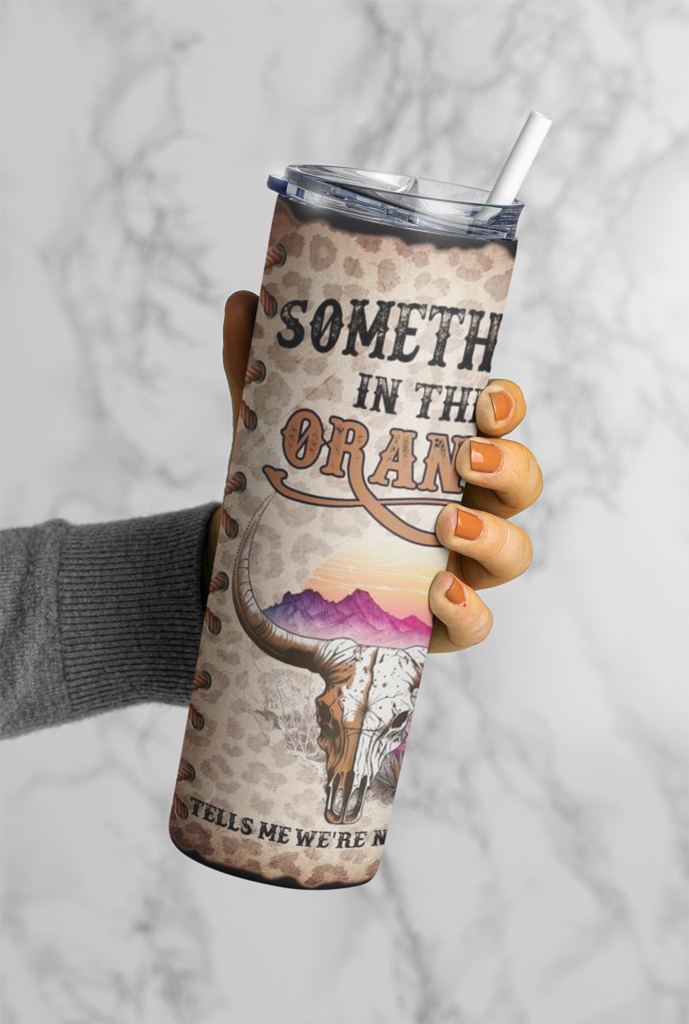 Something in the Orange 20oz sublimation print