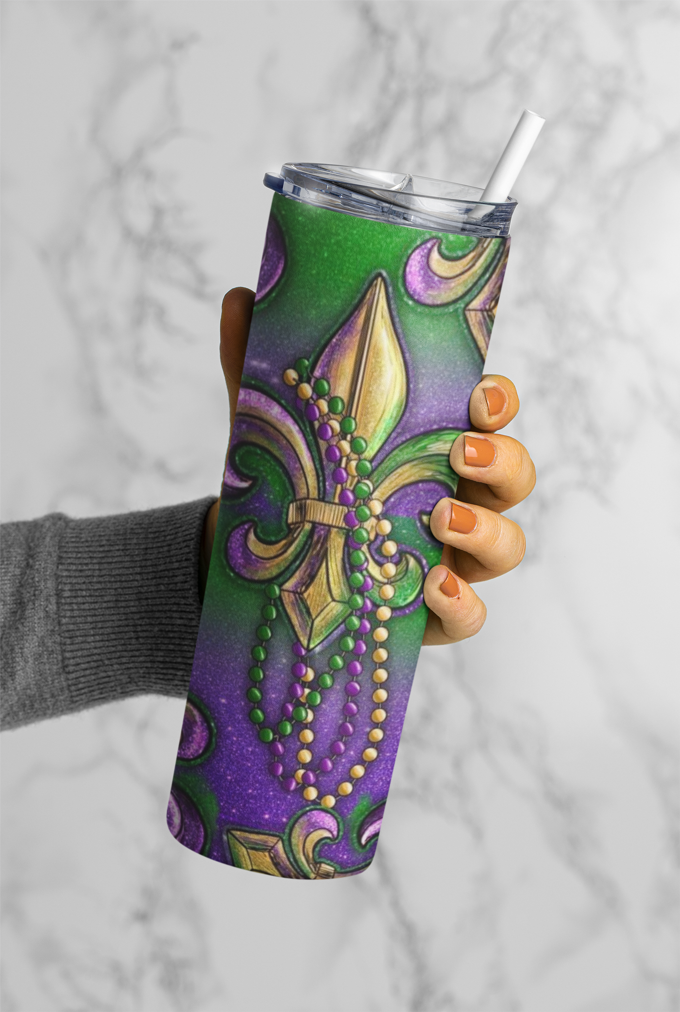 Mardi Grass 20oz sublimation print