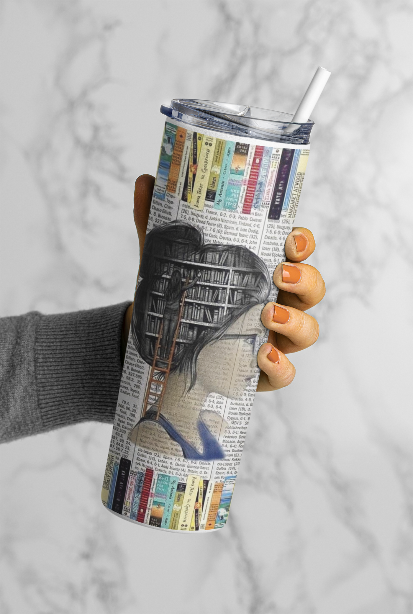 Books 20oz sublimation print
