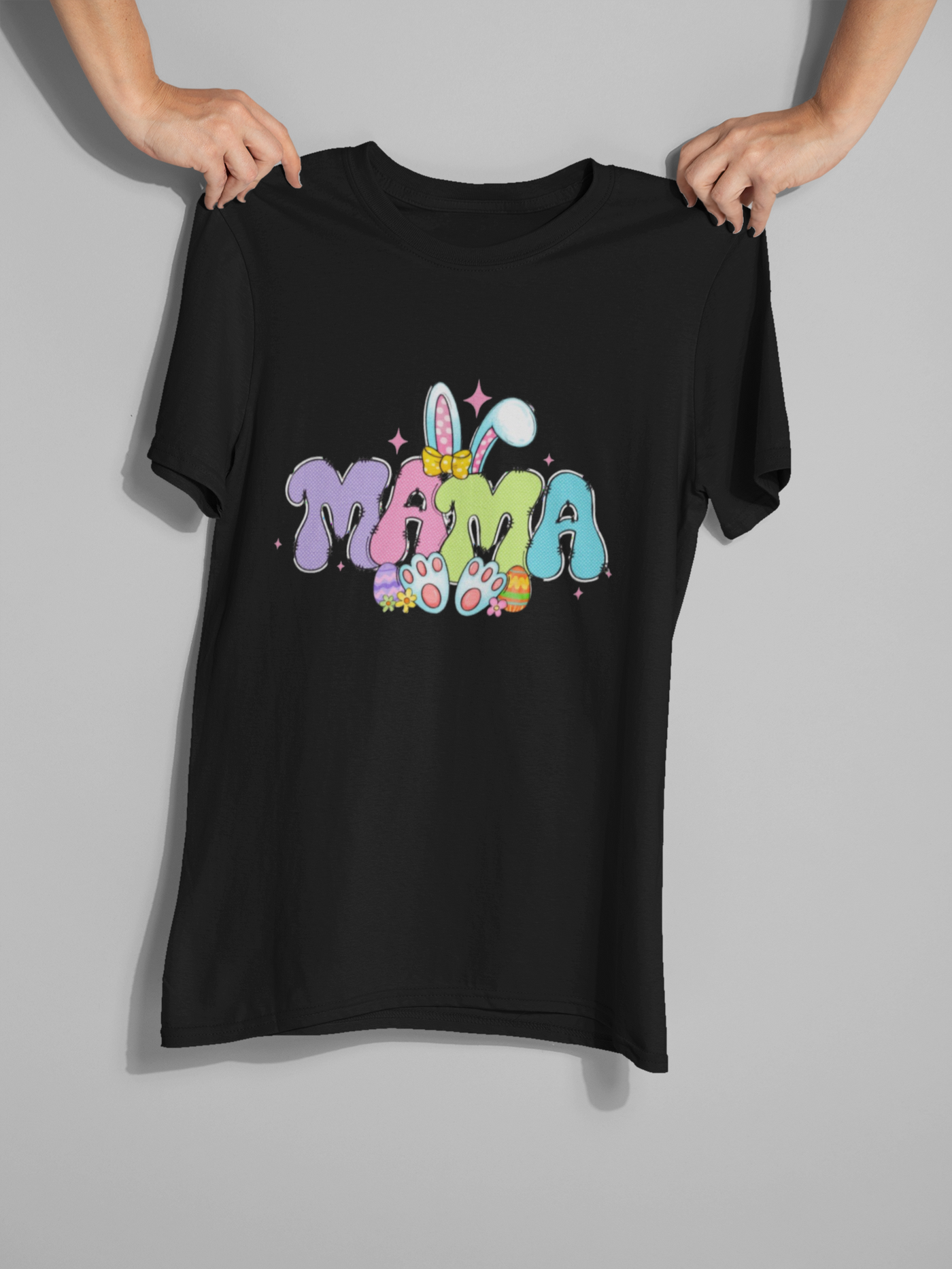 Easter Mama DTF Transfer – Pastel Bunny Vibes for Stylish Moms