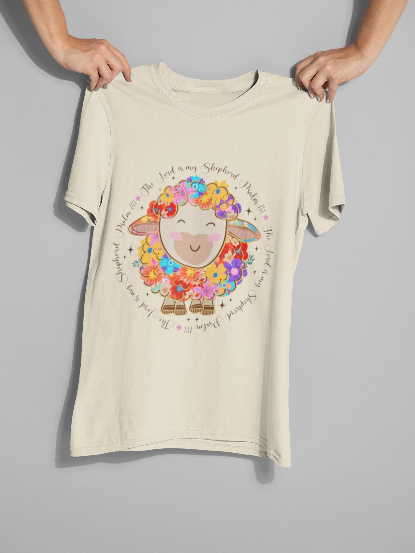 The Lord is My Shepherd DTF Transfer – Inspirational Psalm 23 Christian Design