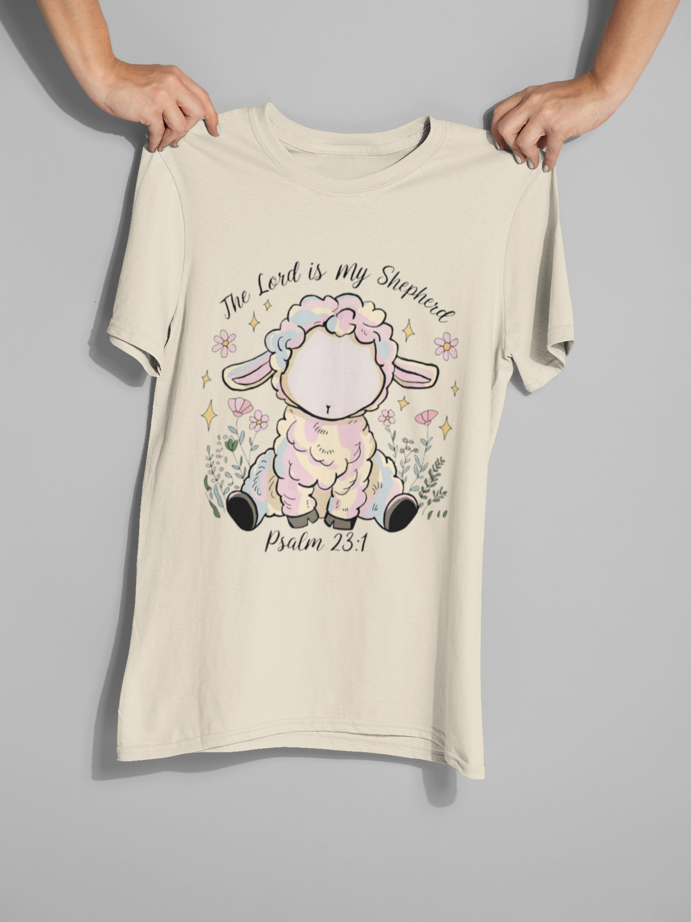 The Lord is My Shepherd DTF Transfer – Inspirational Psalm 23 Christian Design