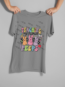 Teaching My Favorite Peeps DTF Transfer – Easter Teacher Design for Custom Shirts & Gifts