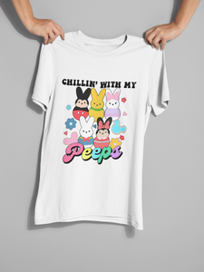 Chillin' With My Peeps DTF Transfer – Ready to Press Easter Design