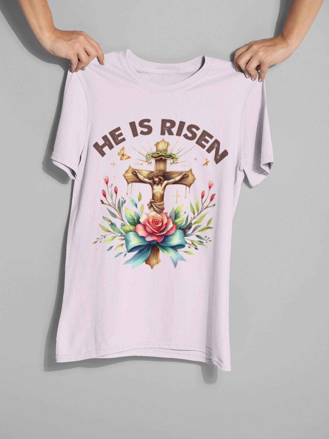 He is Risen DTF Transfer – Ready to Press Christian Easter Design