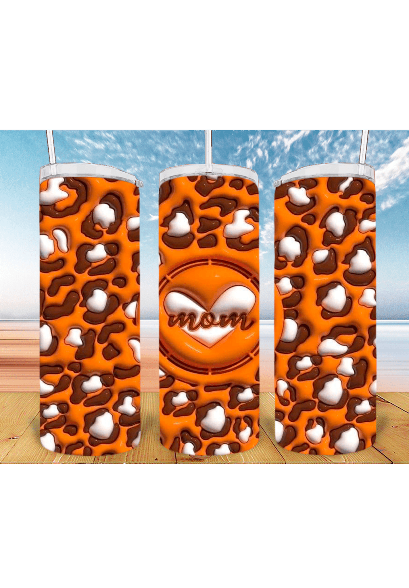 Mom 3D 20oz Tumbler Sublimation Print - KT SUBLIMATION, DTF AND MORE LLC