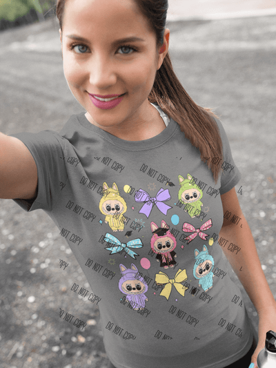 Monster DTF Transfer – Cute Pop Mart Character for T-Shirts & Apparel - KT SUBLIMATION, DTF AND MORE LLC