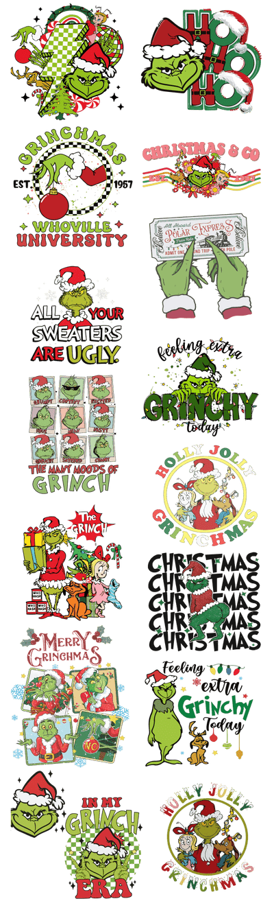 Mr. Green Pre - Made Gang Sheet DTF | Ready - to - Press | Bold & Vibrant Designs - KT SUBLIMATION, DTF AND MORE LLC