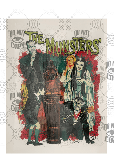 Munsters DTF, Old school Halloween ready to press transfer - KT SUBLIMATION, DTF AND MORE LLC