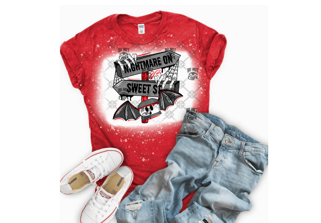 Nightmare on Sweet St DTF ready to press transfer - KT SUBLIMATION, DTF AND MORE LLC