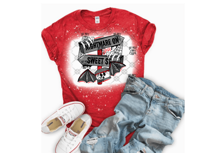 Nightmare on Sweet St DTF ready to press transfer - KT SUBLIMATION, DTF AND MORE LLC