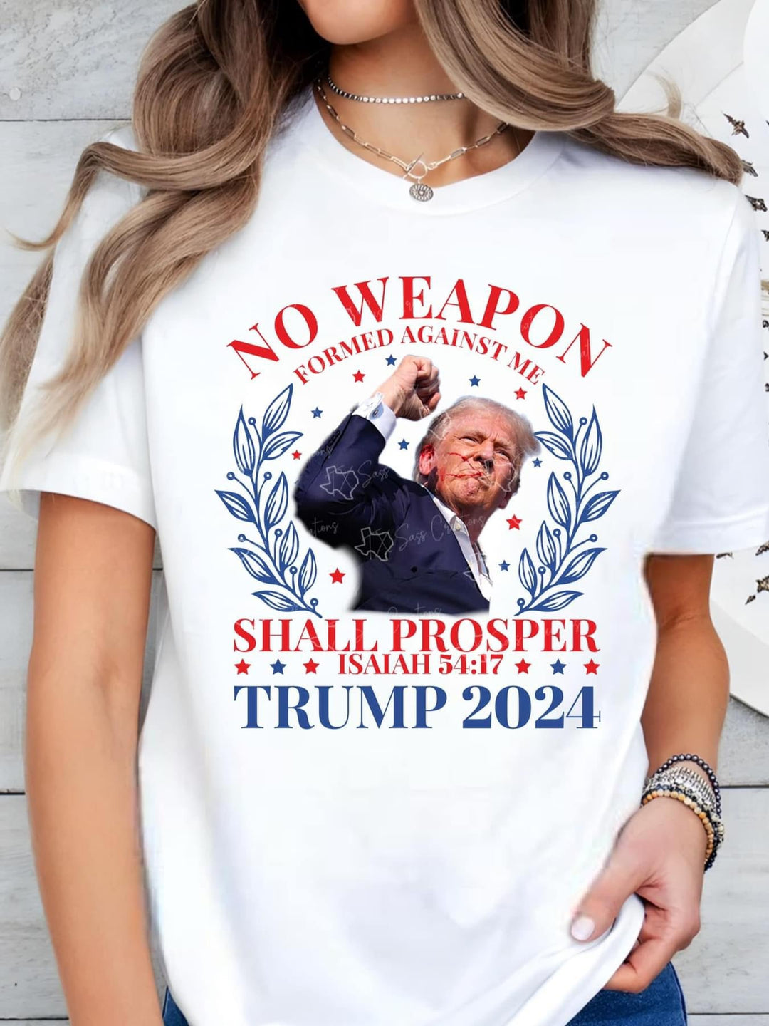 No Weapon Against Me DTF Transfers | Inspirational Christian Apparel - KT SUBLIMATION, DTF AND MORE LLC