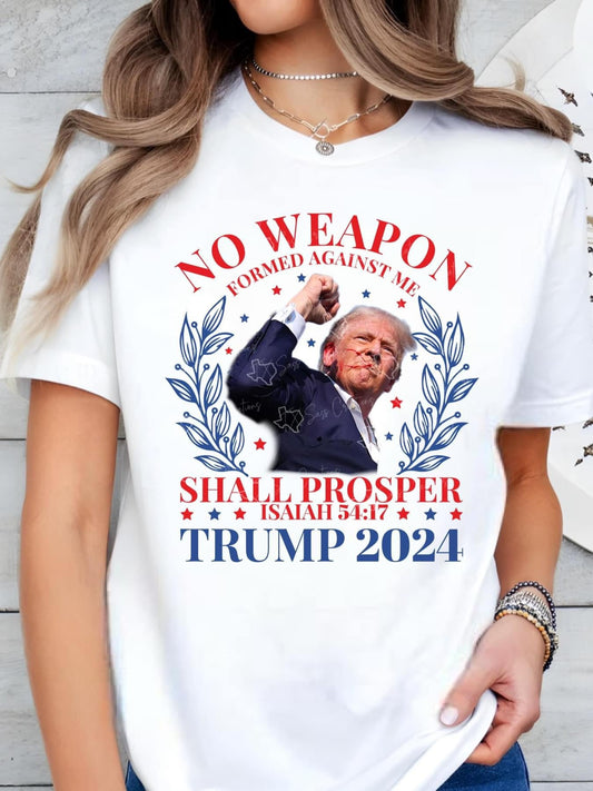 No Weapon Against Me DTF Transfers | Inspirational Christian Apparel - KT SUBLIMATION, DTF AND MORE LLC