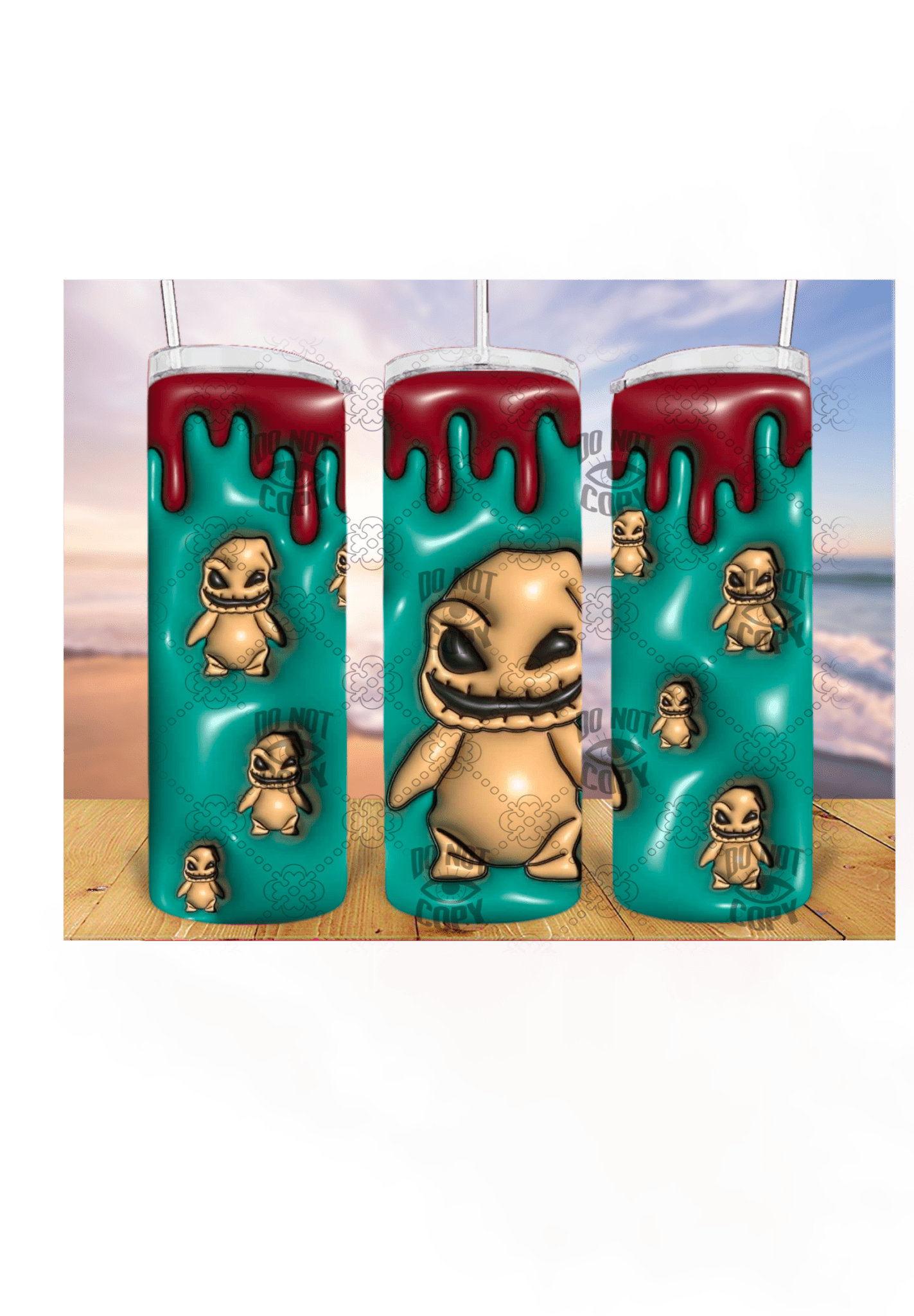 Oggie Boggie 3D 20oz Tumbler Sublimation Print - KT SUBLIMATION, DTF AND MORE LLC