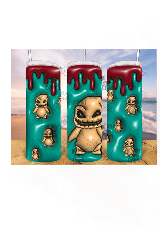 Oggie Boggie 3D 20oz Tumbler Sublimation Print - KT SUBLIMATION, DTF AND MORE LLC