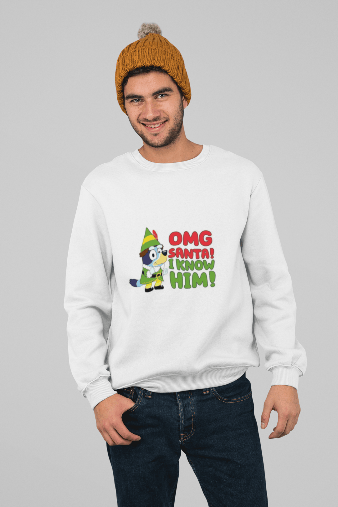 OMG Santa i know him DTF Holiday Santa Apparel - KT SUBLIMATION, DTF AND MORE LLC