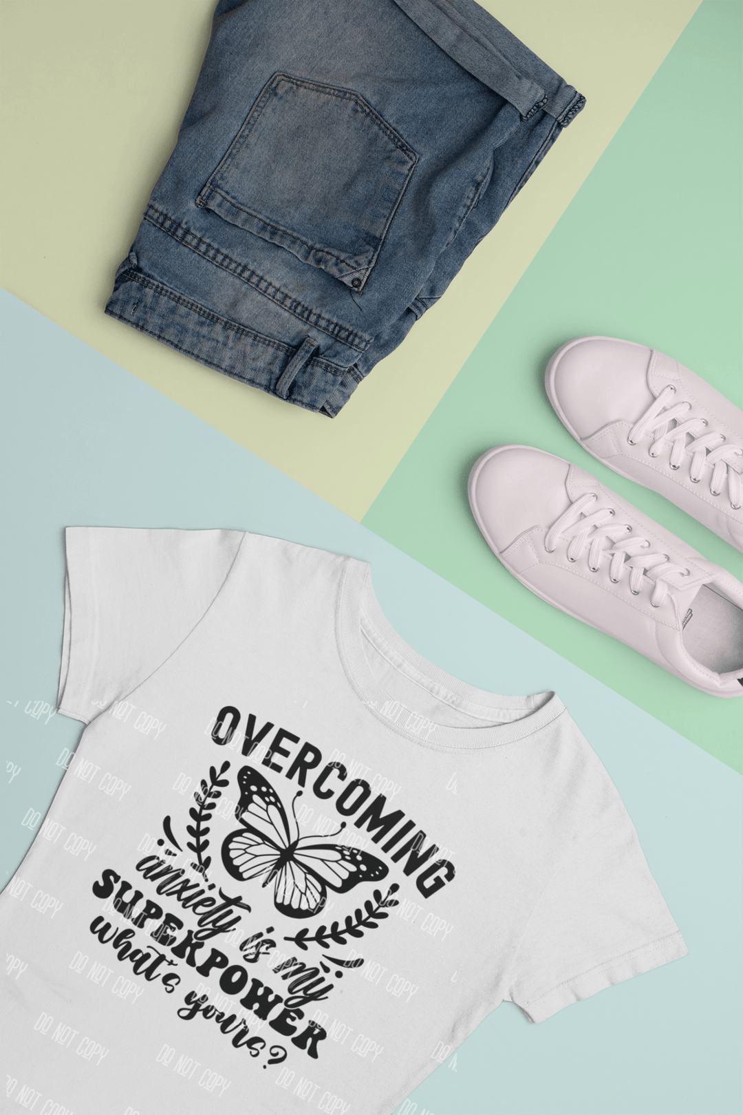 Overcoming Anxiety Is My Superpower" DTF Transfer – Ready to Press & Empower! 💪🦸‍♂️ - KT SUBLIMATION, DTF AND MORE LLC