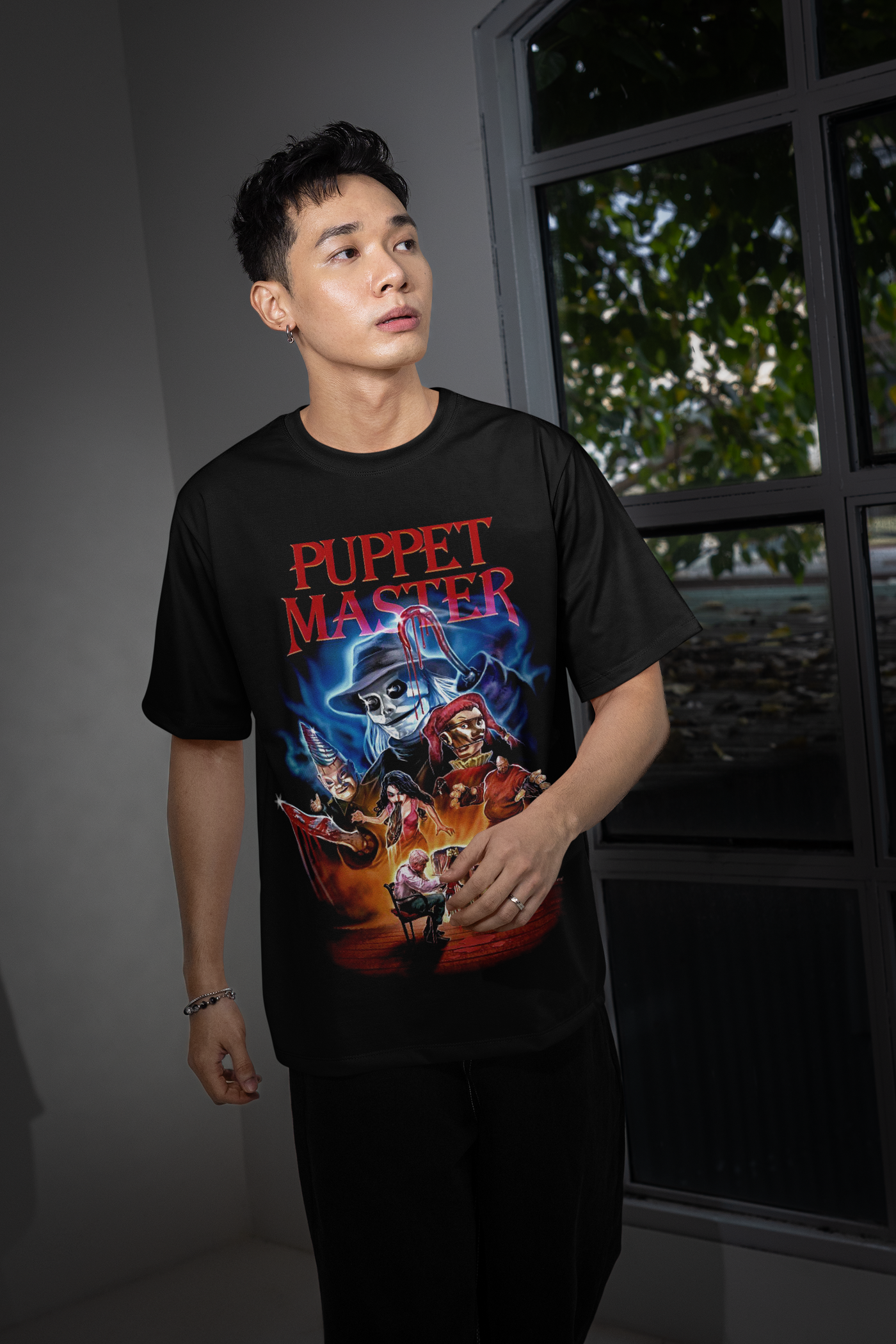 Halloween Transfer – Scary Movie Inspired Ready-to-Press Design for Shirts & Apparel