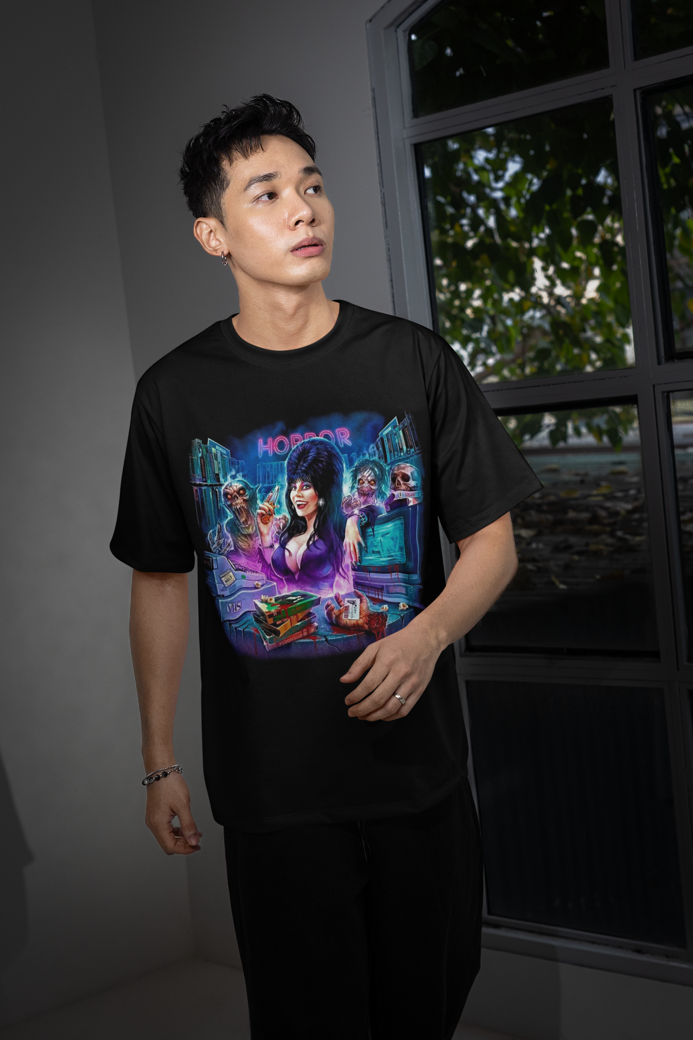 Halloween Transfer – Scary Movie Inspired Ready-to-Press Design for Shirts & Apparel