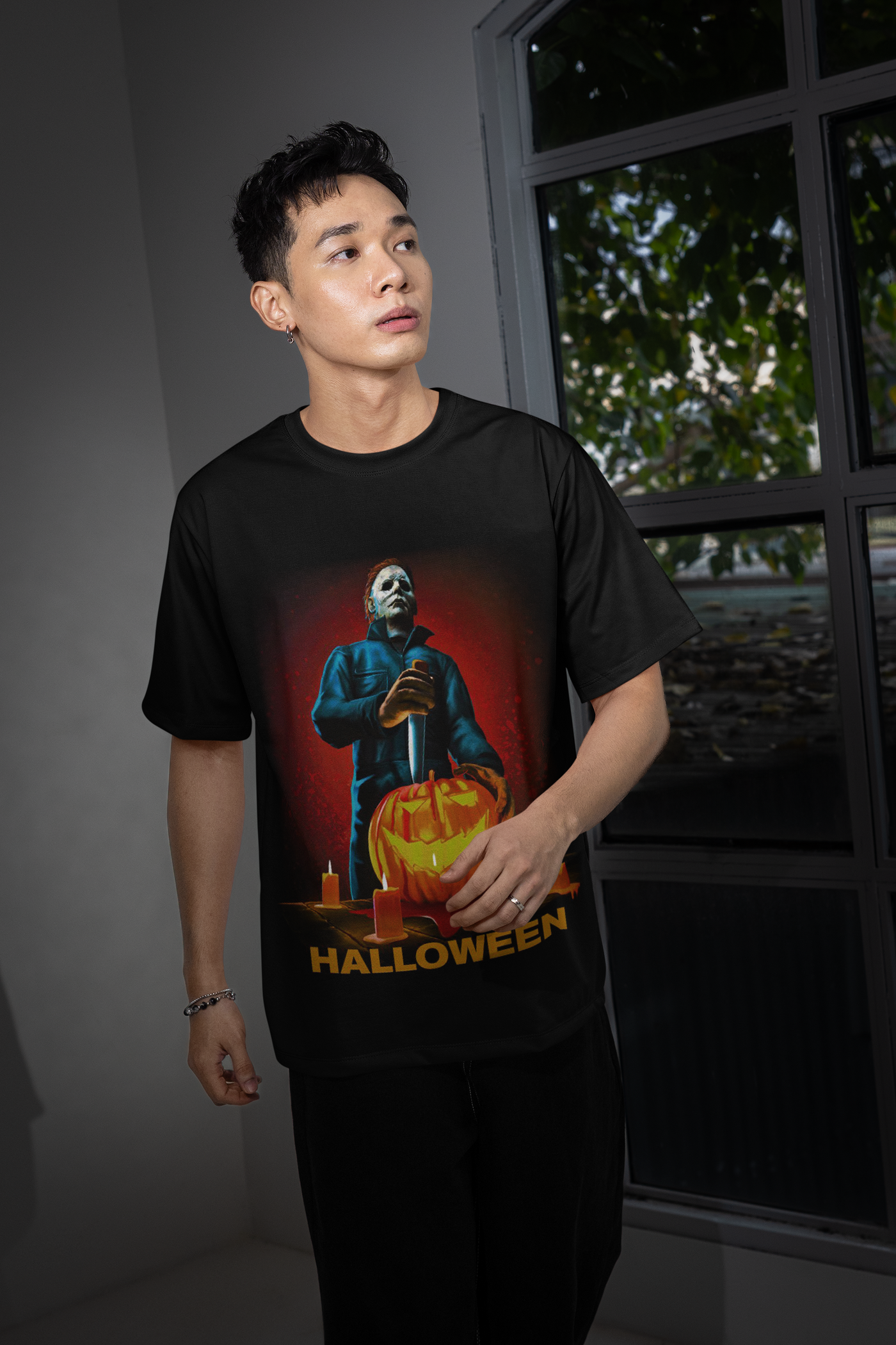 Scary Movie Halloween DTF Transfer – Spooky Horror Inspired Ready-to-Press Design