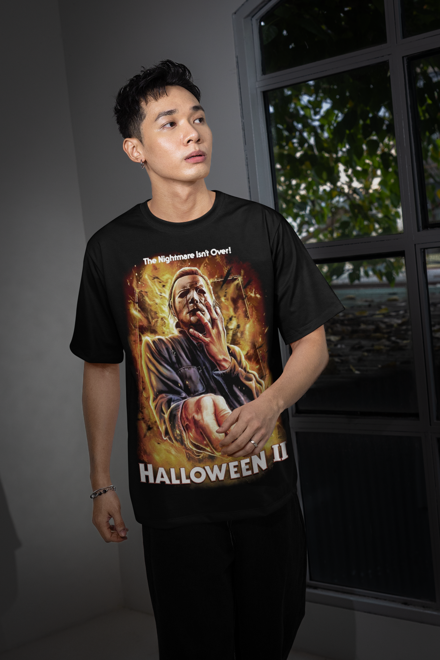 Scary Movie Halloween DTF Transfer – Spooky Horror Inspired Ready-to-Press Design