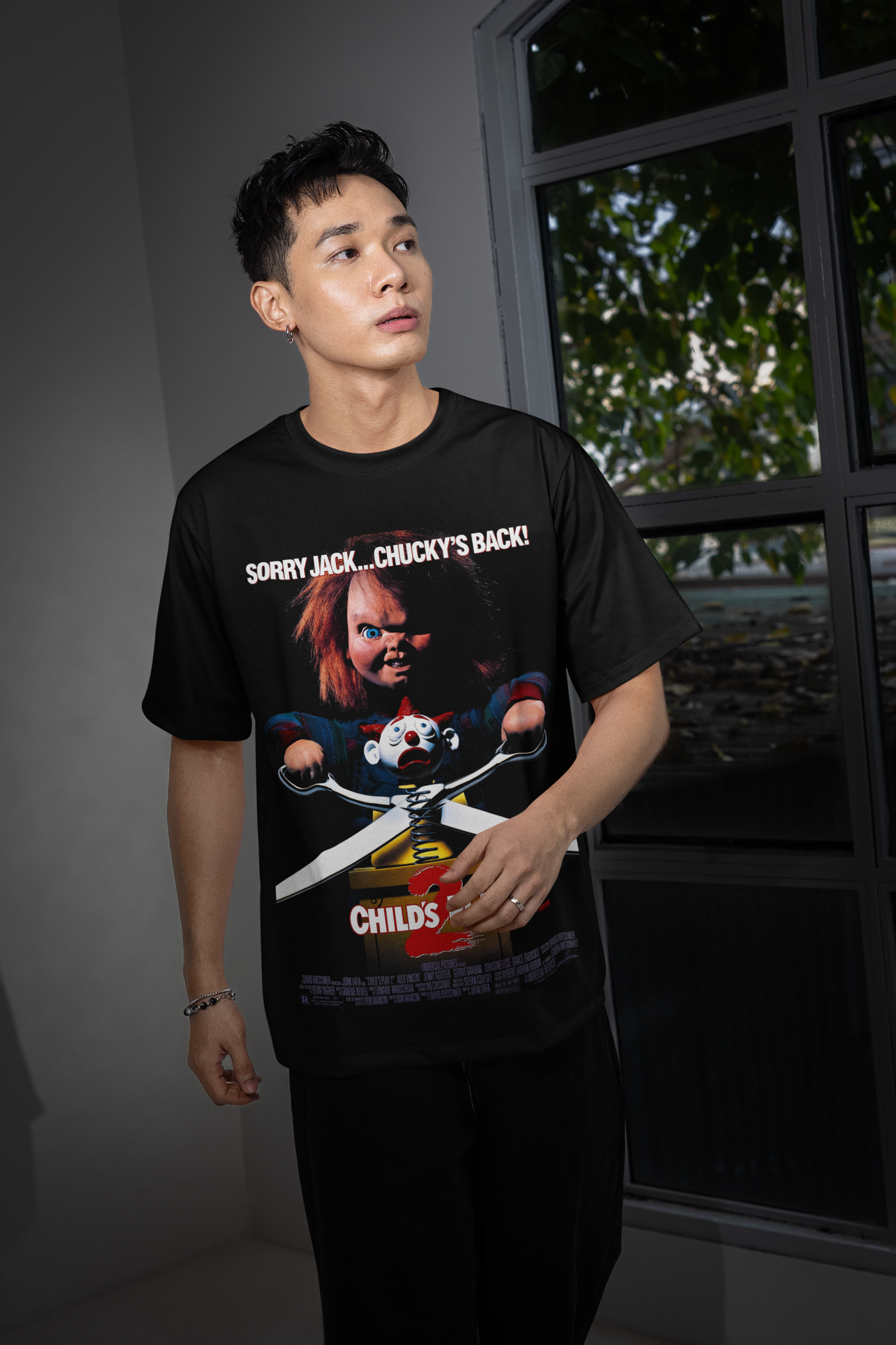 Scary Movie Halloween DTF Transfer – Spooky Horror Inspired Ready-to-Press Desig