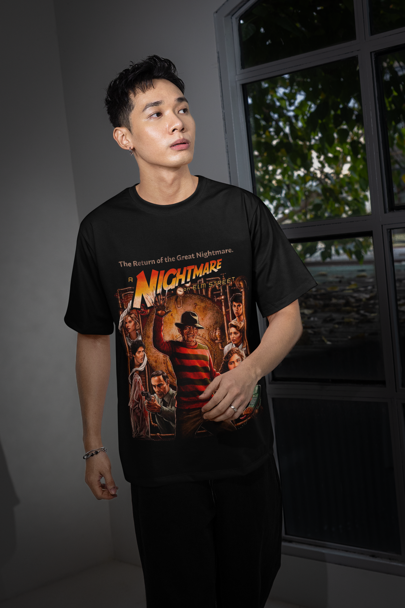 Scary Movie Halloween DTF Transfer – Spooky Horror Inspired Ready-to-Press Desig