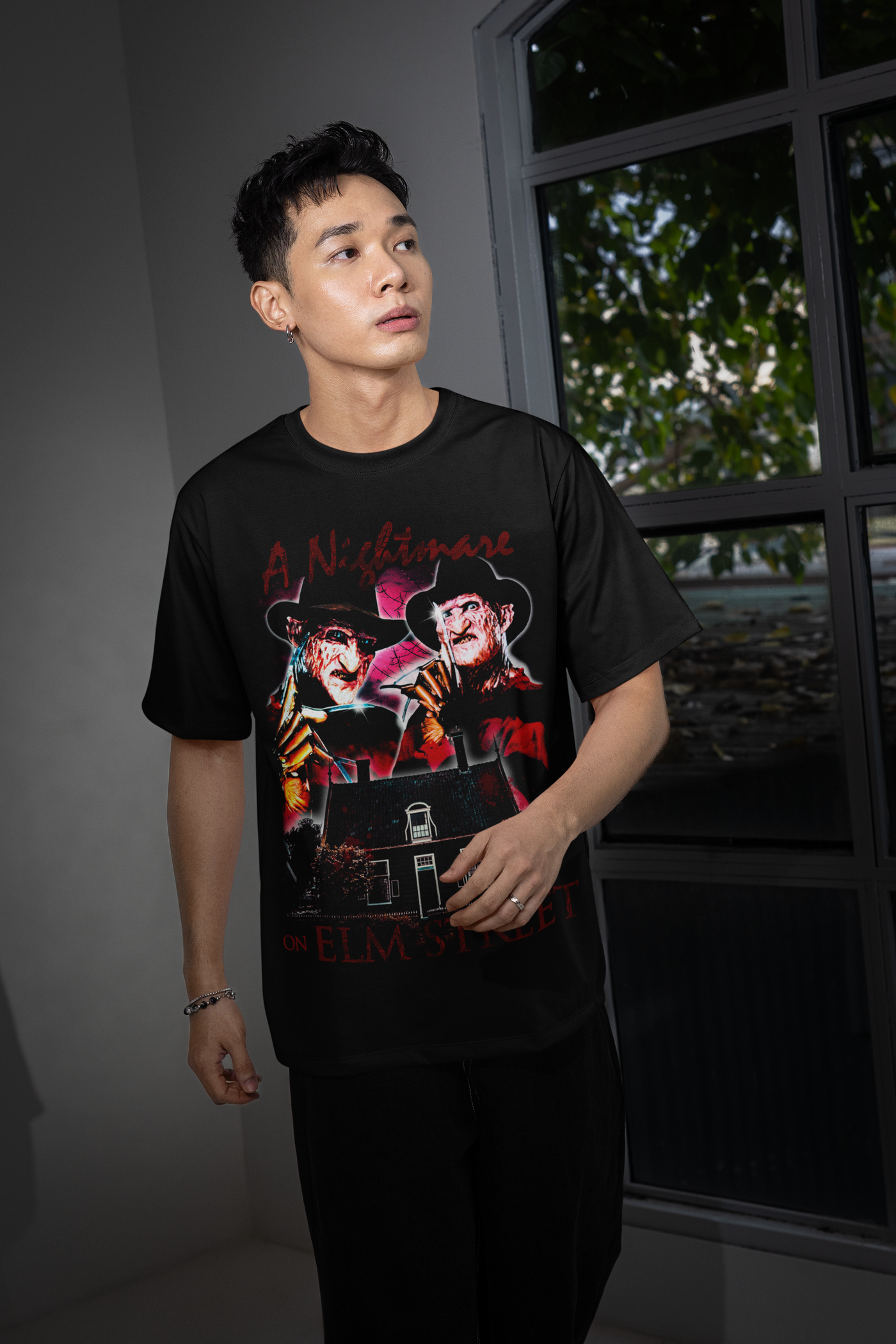 Scary Movie Halloween DTF Transfer – Spooky Horror Inspired Ready-to-Press Desig