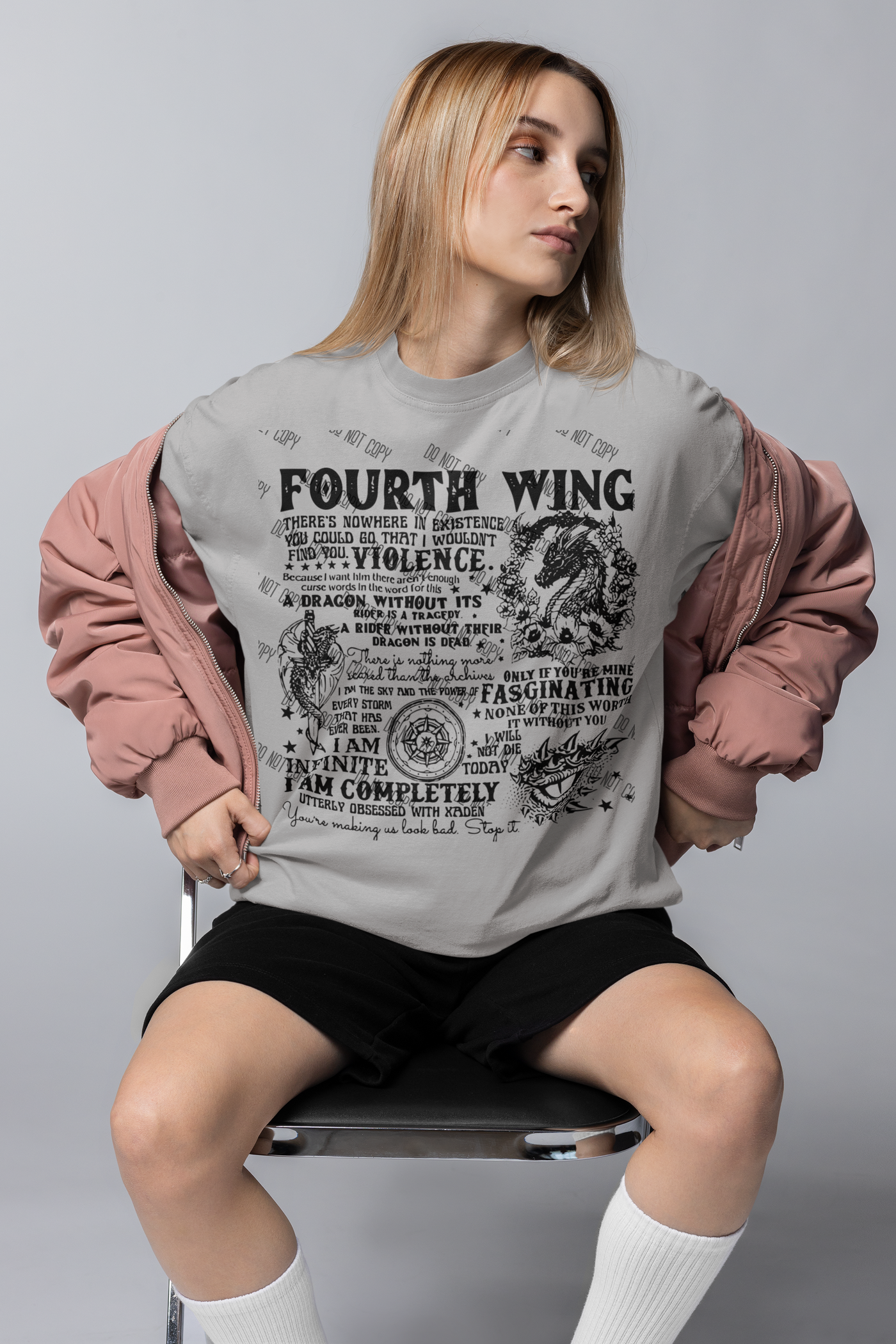 Fourth Wing DTF Design – For Fans of Epic Fantasy and Adventure
