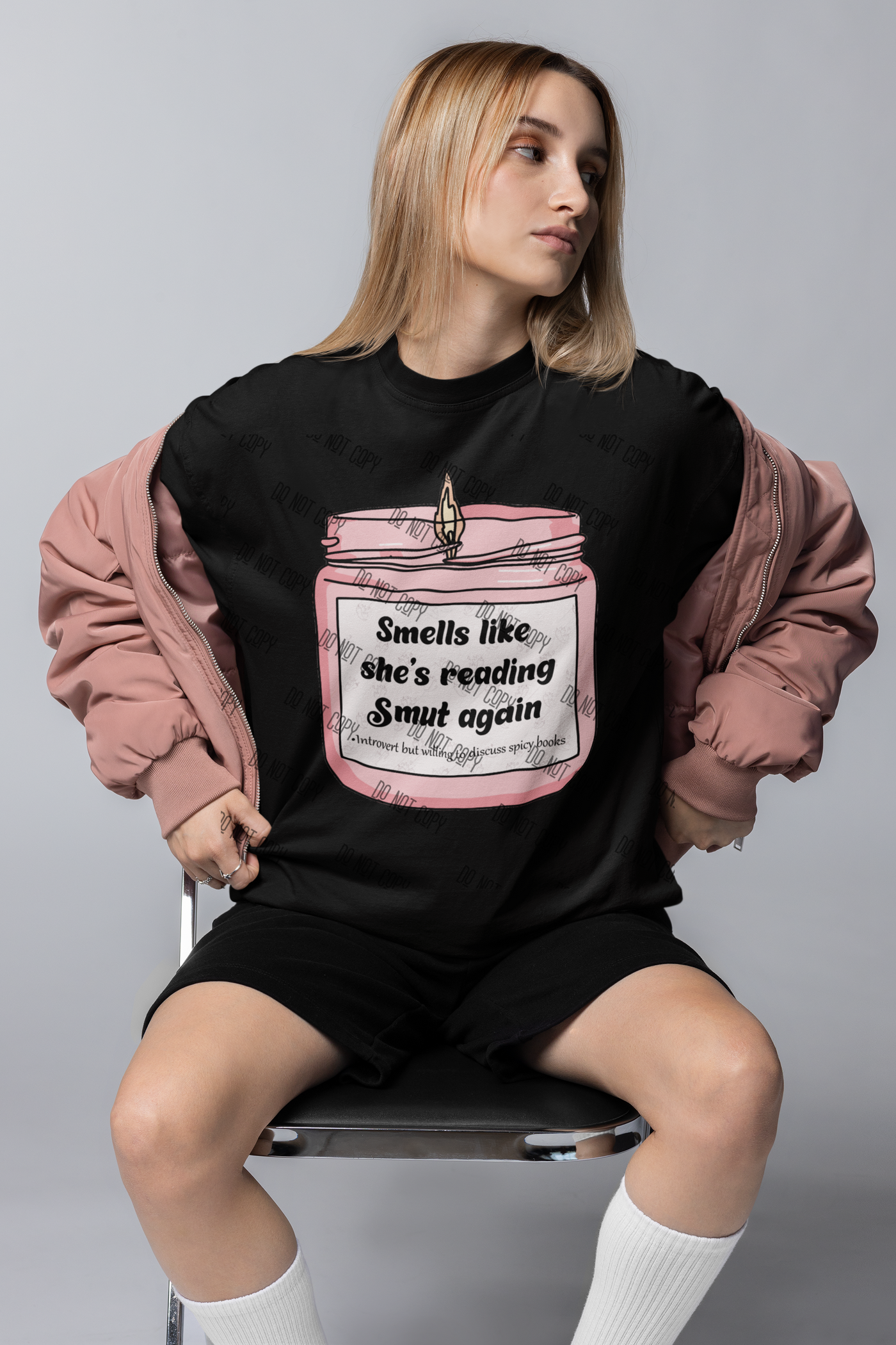 Smells Like She's Reading Smut Again" DTF Transfer – For the Bold Book Lovers