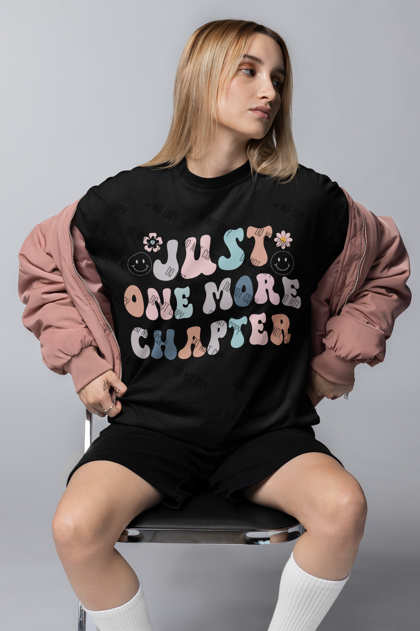 Just One More Chapter – DTF Transfer for Book Lovers | Vibrant & Long-Lasting Print